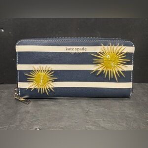 Kate Spade Sunkiss Embellished Zip Around Continental Wallet